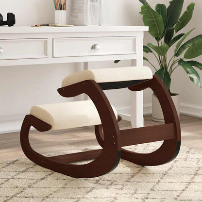 Sedia Inginocchiatoio Crema 55x84x55 cm Compensato di Betulla