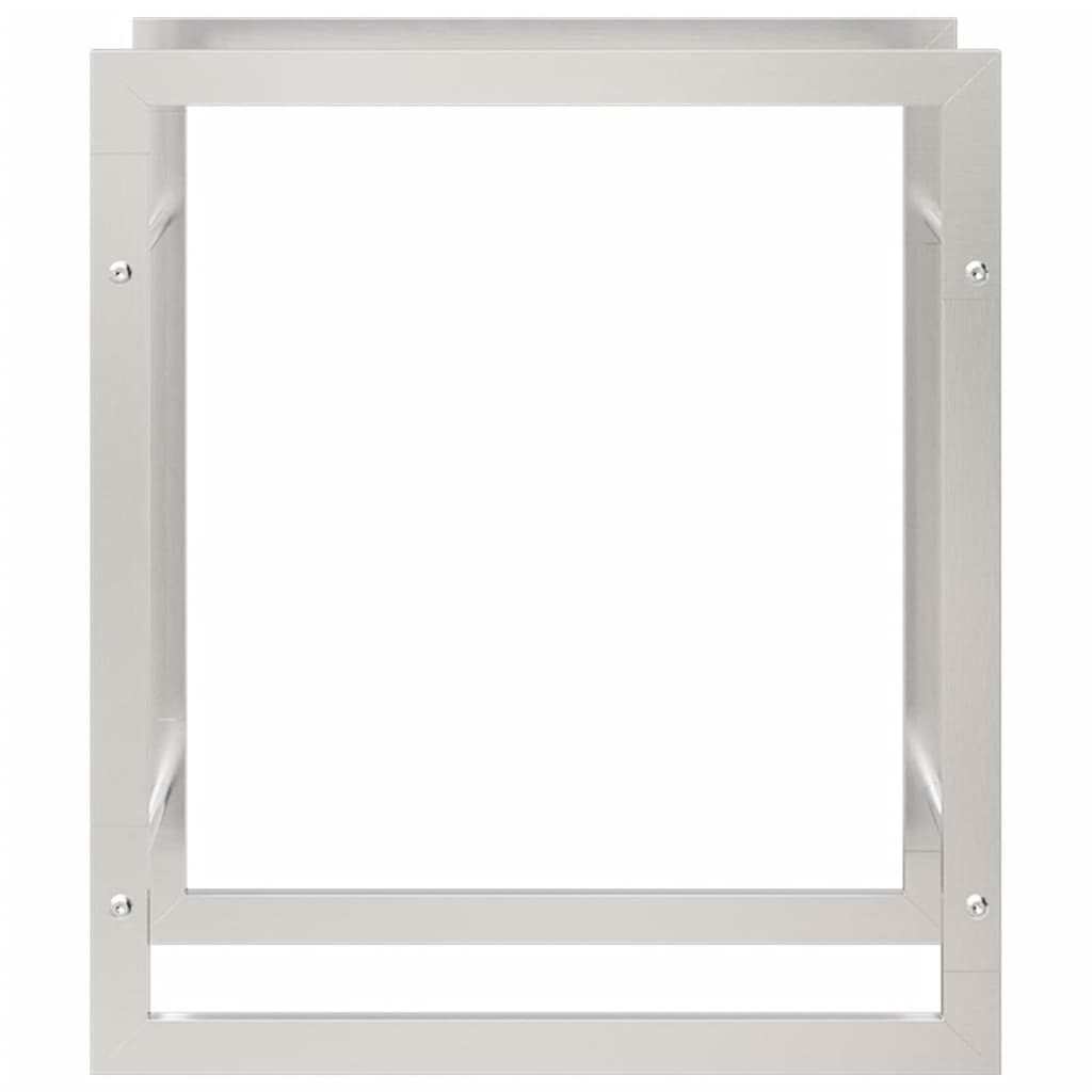 Portalegna 50x28x56 cm in Acciaio Inossidabile