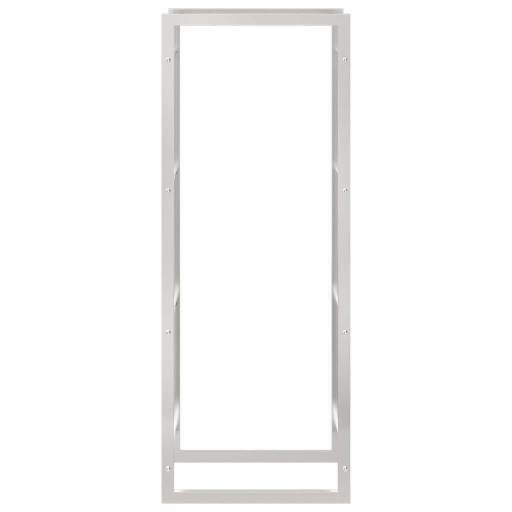 Portalegna 50x28x132 cm in Acciaio Inossidabile