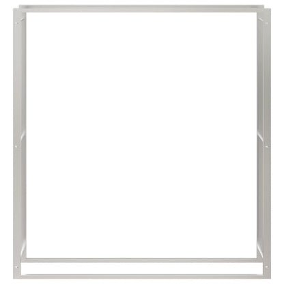 Portalegna 110x28x116 cm in Acciaio Inossidabile