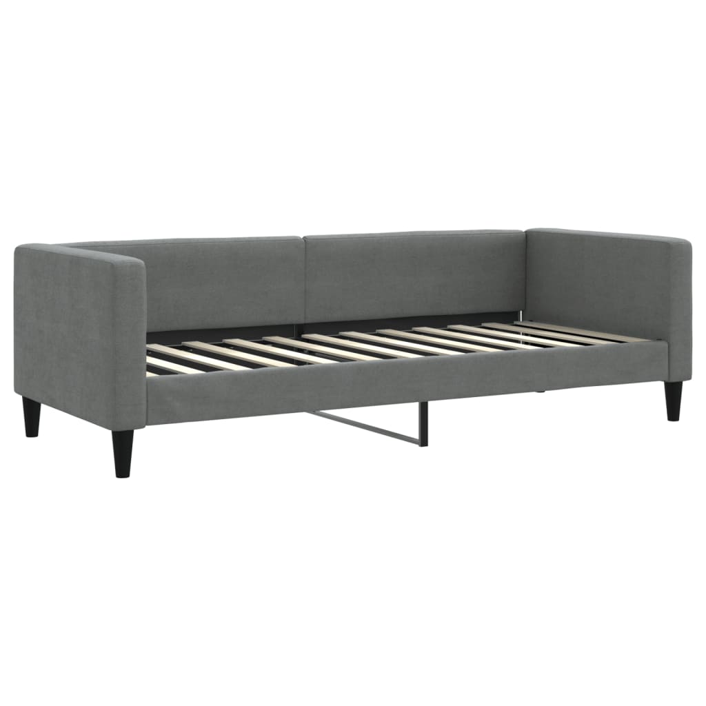 Divano Letto Estraibile Materassi Grigio Scuro 80x200 Tessuto
