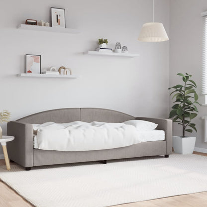 Divano Letto con Materasso Tortora 80x200 cm in Tessuto