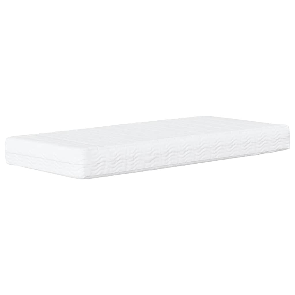 Divano Letto con Materasso Verde Scuro 100x200 cm in Velluto