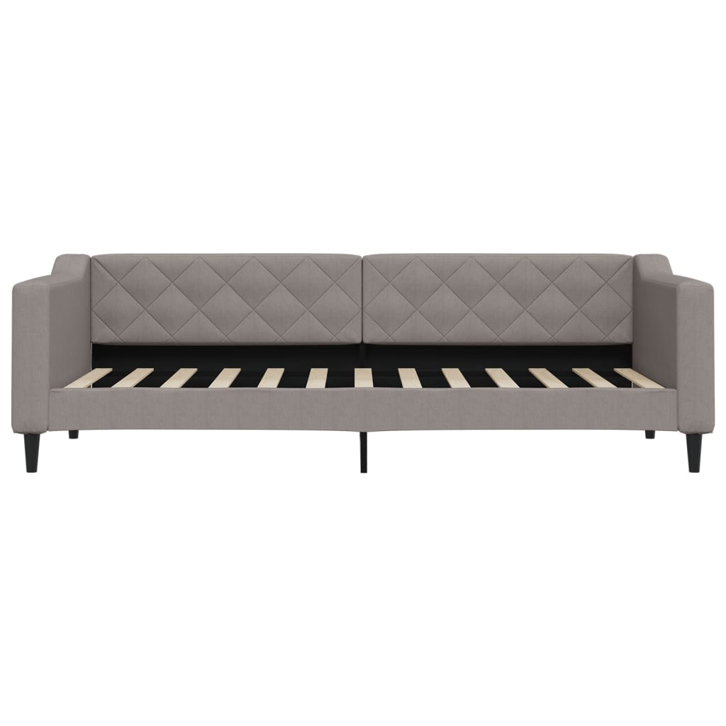 Divano Letto con Letto Estraibile Tortora 80x200 cm Tessuto