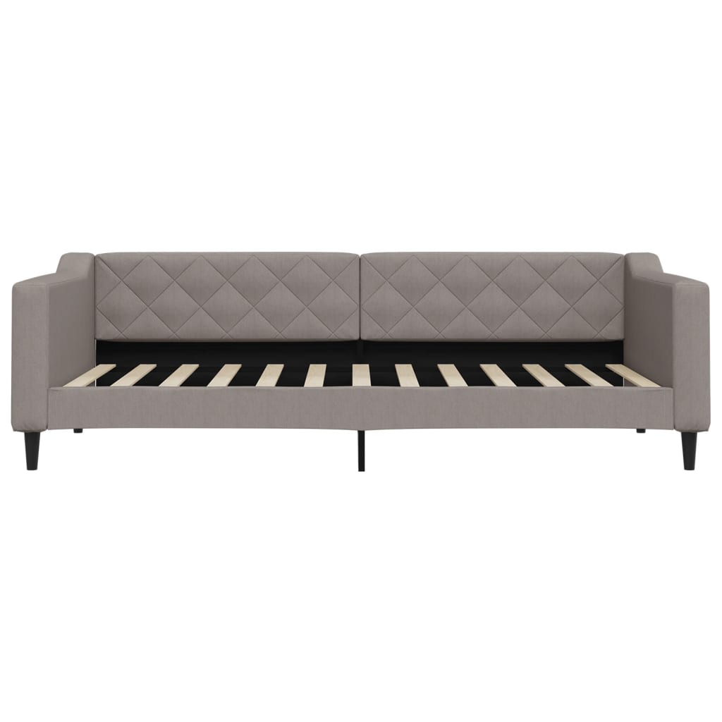 Divano Letto con Letto Estraibile Tortora 90x200 cm in Tessuto