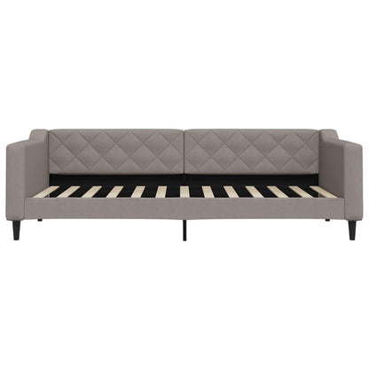 Divano Letto con Letto Estraibile Tortora 90x200 cm in Tessuto