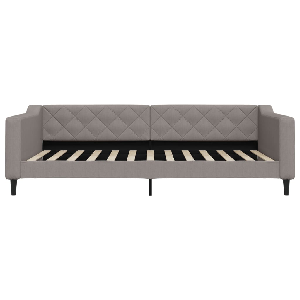 Divano Letto con Letto Estraibile Tortora 100x200 cm in Tessuto