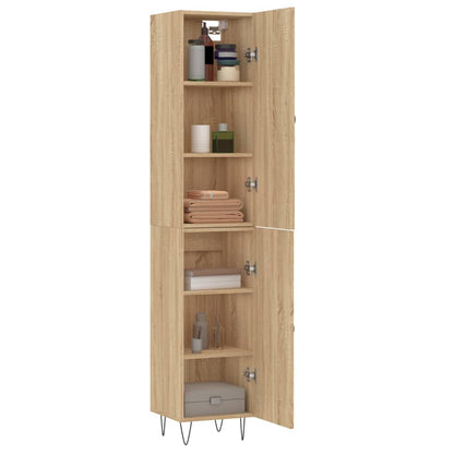 Credenza Rovere Sonoma 34,5x34x180 cm in Legno Multistrato