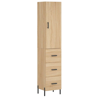 Credenza Rovere Sonoma 34,5x34x180 cm in Legno Multistrato
