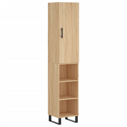 Credenza Rovere Sonoma 34,5x34x180 cm in Legno Multistrato