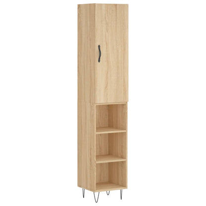 Credenza Rovere Sonoma 34,5x34x180 cm in Legno Multistrato