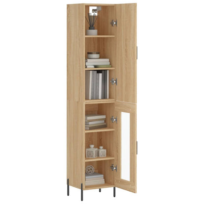 Credenza Rovere Sonoma 34,5x34x180 cm in Legno Multistrato