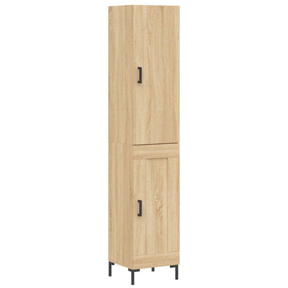 Credenza Rovere Sonoma 34,5x34x180 cm in Legno Multistrato