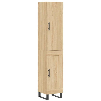 Credenza Rovere Sonoma 34,5x34x180 cm in Legno Multistrato