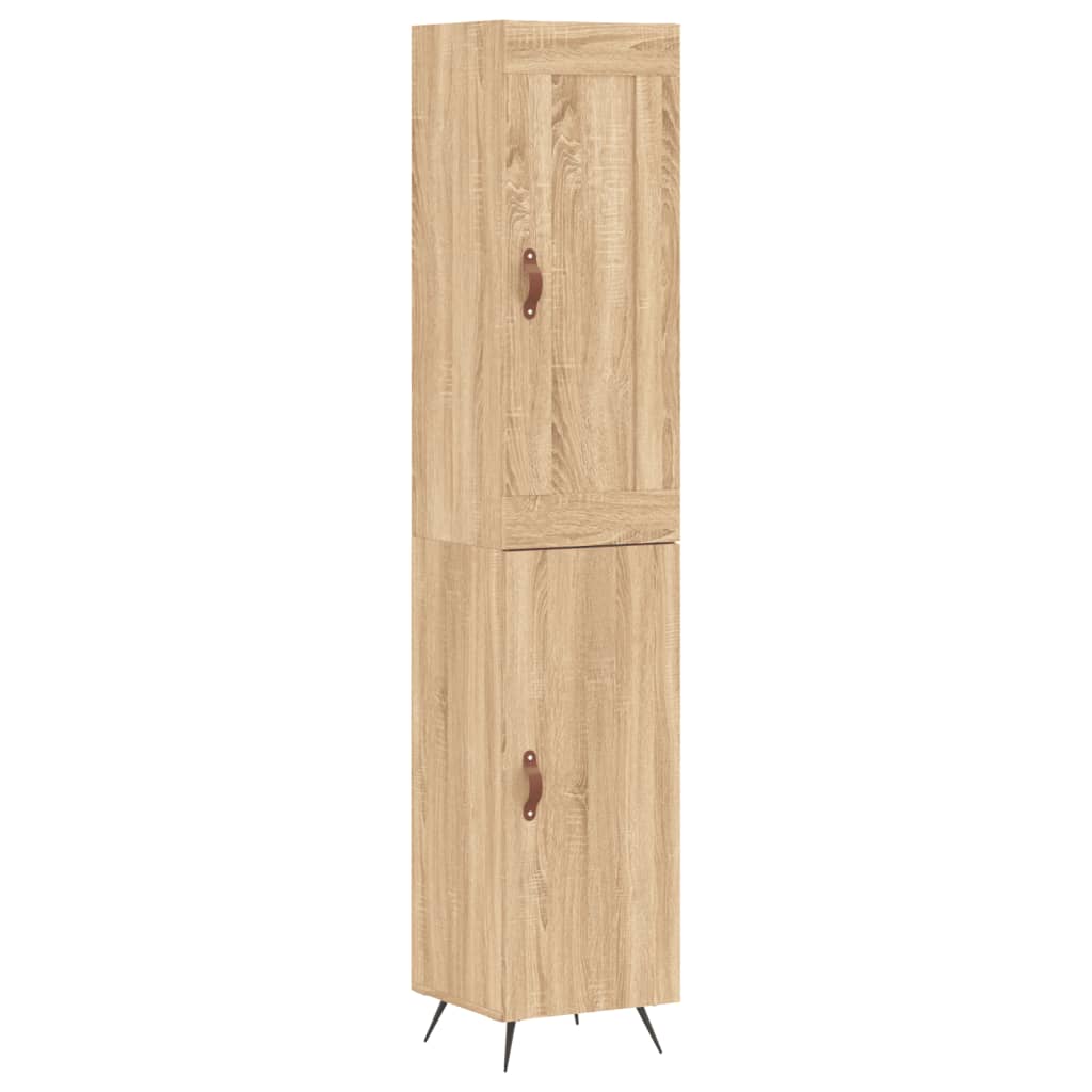 Credenza Rovere Sonoma 34,5x34x180 cm in Legno Multistrato