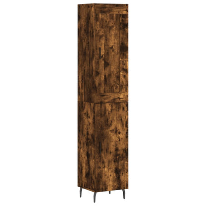 Credenza Rovere Fumo 34,5x34x180 cm in Legno Multistrato