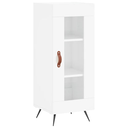 Credenza 34,5x34x180 cm in Legno Multistrato Bianco Lucido