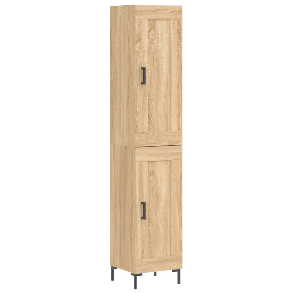 Credenza Rovere Sonoma 34,5x34x180 cm in Legno Multistrato