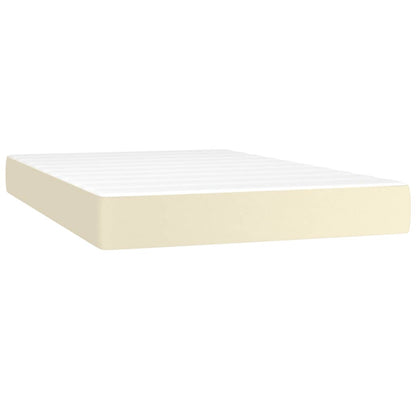 Giroletto a Molle con Materasso Crema 120x200 cm in Similpelle
