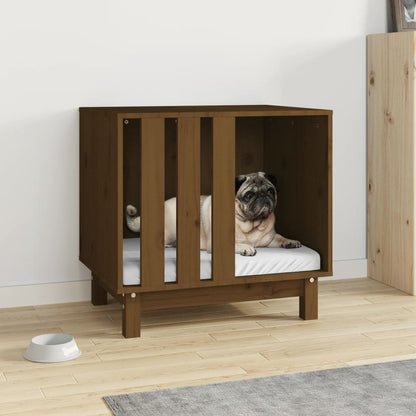 Casetta per Cani Ambra 60x45x57 cm in Legno Massello di Pino