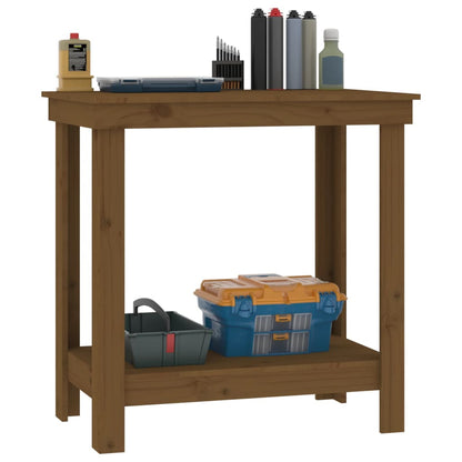 Banco da Lavoro Ambra 80x50x80 cm in Legno Massello di Pino