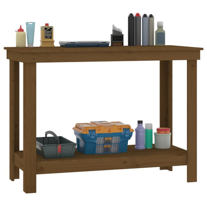 Banco da Lavoro Ambra 110x50x80 cm in Legno Massello di Pino