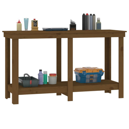 Banco da Lavoro Ambra 140x50x80 cm in Legno Massello di Pino
