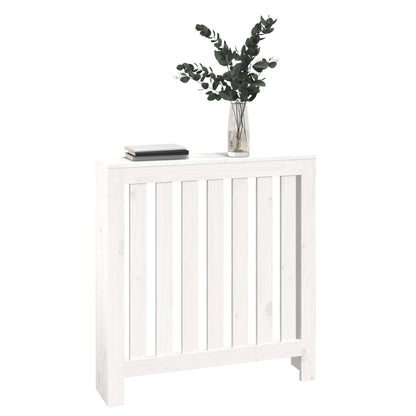 Copertura Termosifone Bianca 79,5x19x84 cm Legno Massello Pino