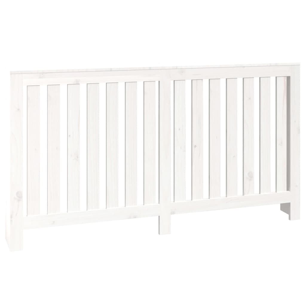 Copertura Termosifone Bianca 153x19x84 cm Legno Massello Pino