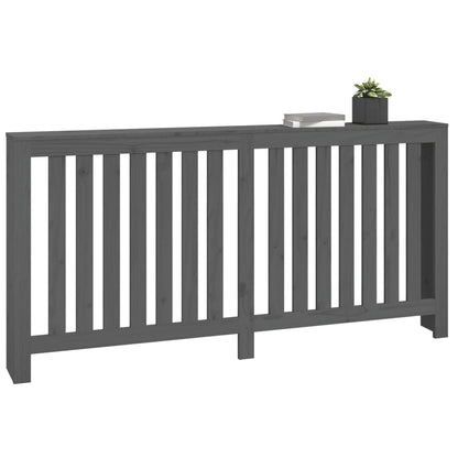Copertura Termosifone Grigia 169x19x84 cm Legno Massello Pino
