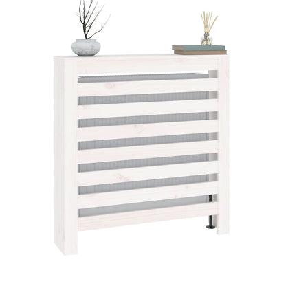 Copertura Termosifone Bianca 79,5x19x84 cm Legno Massello Pino