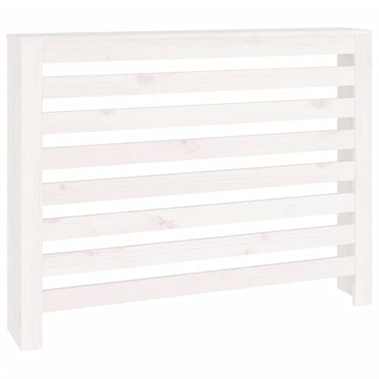 Copertura Termosifone Bianca 108,5x19x84 cm Legno Massello Pino