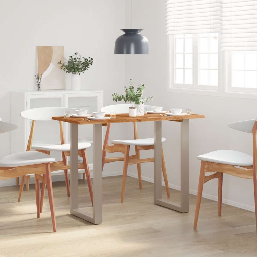 Tavolo da Pranzo 110x50x76 cm Legno Massello di Acacia