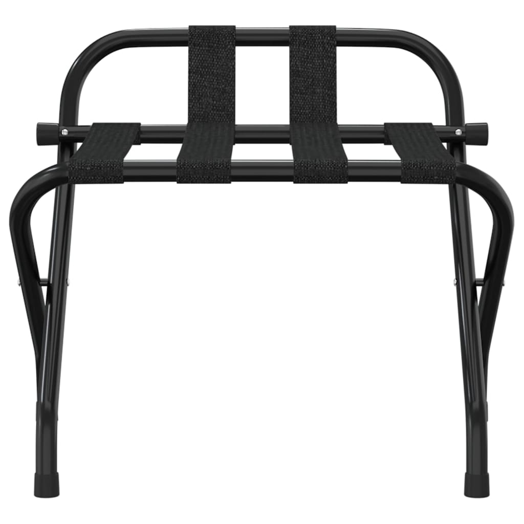 Portapacchi con Schienale Nero 56x39x52 cm