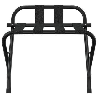 Portapacchi con Schienale Nero 56x39x52 cm