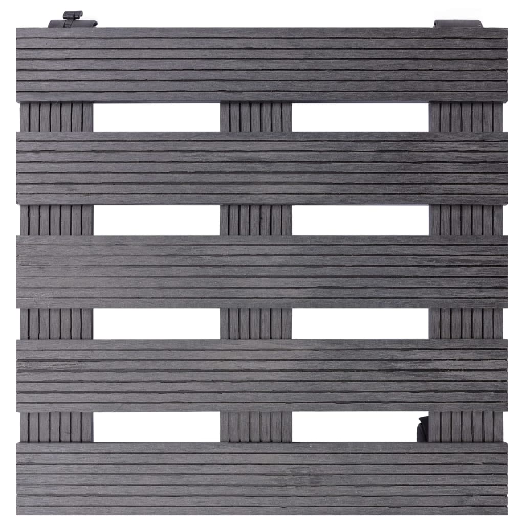 Carrelli Porta Piante 4 pz Grigi Ã˜30x7,5 cm WPC