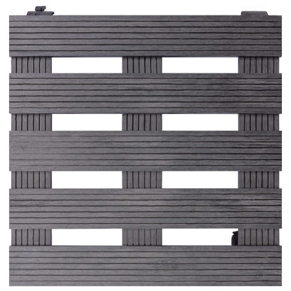 Carrelli Porta Piante 4 pz Grigi Ã˜30x7,5 cm WPC
