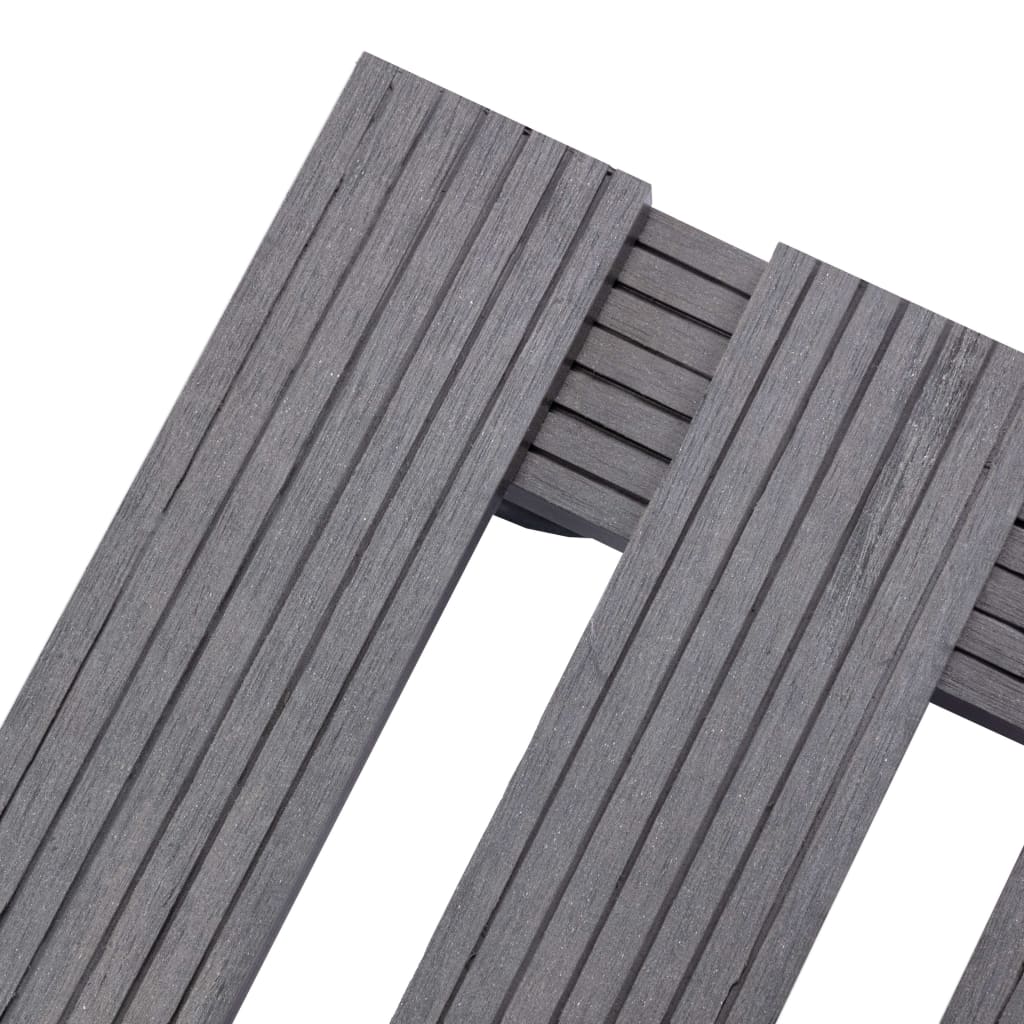 Carrelli Porta Piante 4 pz Grigi Ã˜30x7,5 cm WPC