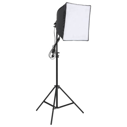 Kit per Studio Fotografico con Set di Luci e Fondale