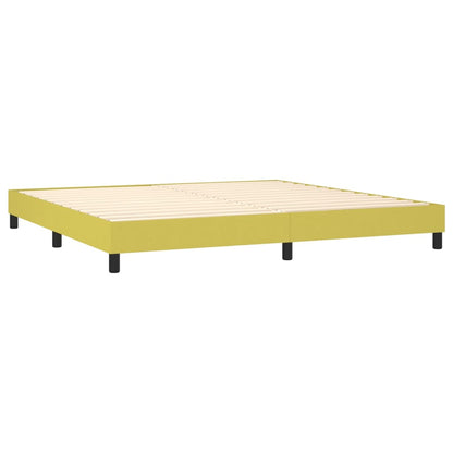 Giroletto a Molle con Materasso Verde 200x200 cm in Tessuto