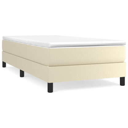 Giroletto a Molle con Materasso Crema 80x200 cm in Similpelle