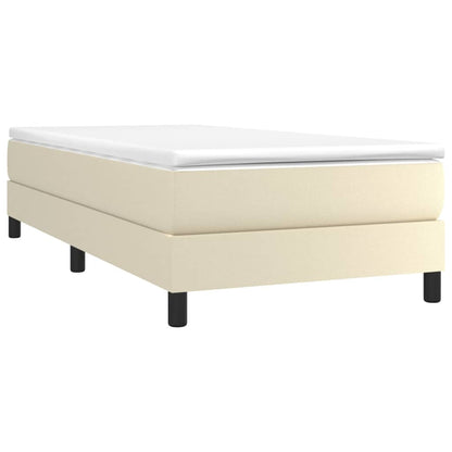 Giroletto a Molle con Materasso Crema 80x200 cm in Similpelle