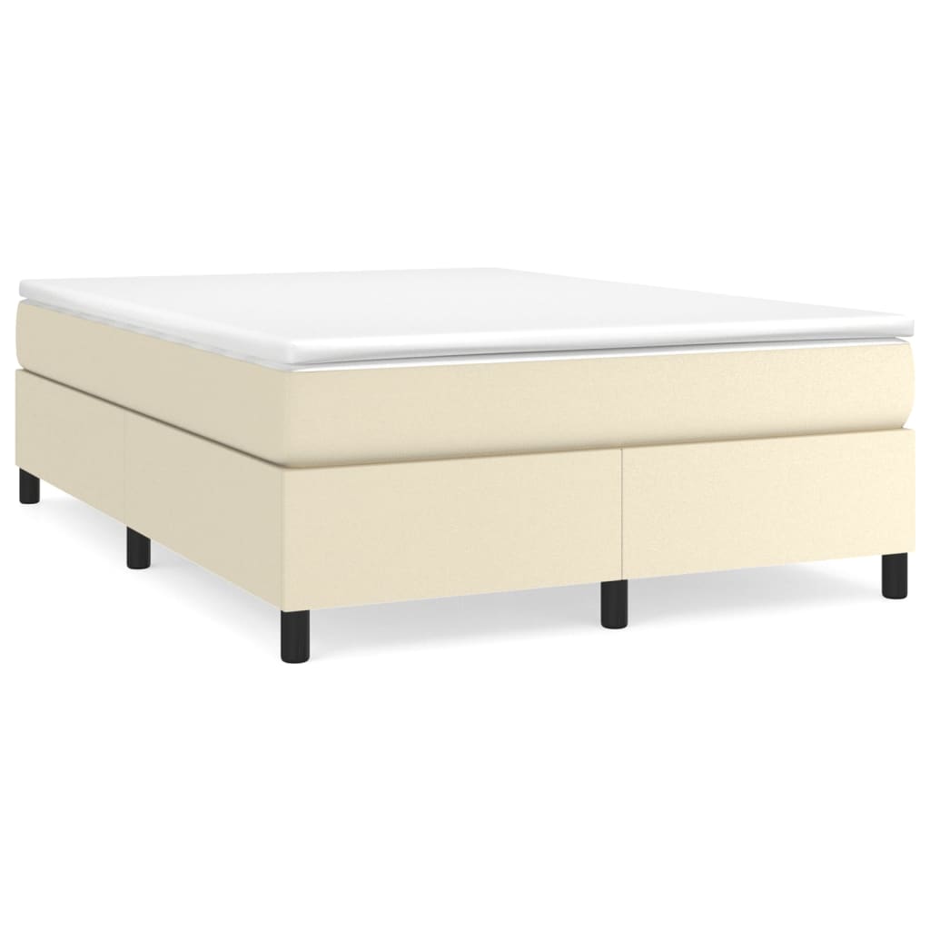 Giroletto a Molle con Materasso Crema 180x200 cm in Similpelle