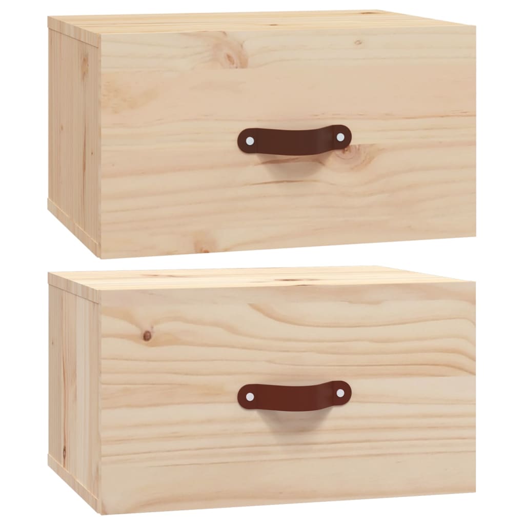 Comodini a Muro 2 pz 40x29,5x22 cm