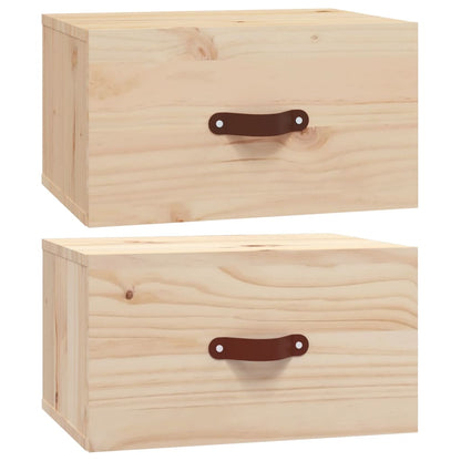 Comodini a Muro 2 pz 40x29,5x22 cm