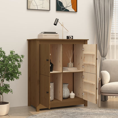 Credenza ambra 83x41,5x100 cm in Legno Massello di Pino
