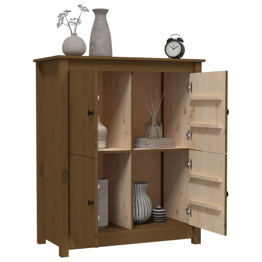 Credenza ambra 83x41,5x100 cm in Legno Massello di Pino