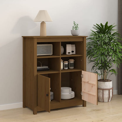 Credenza ambra 83x41,5x100 cm in Legno Massello di Pino