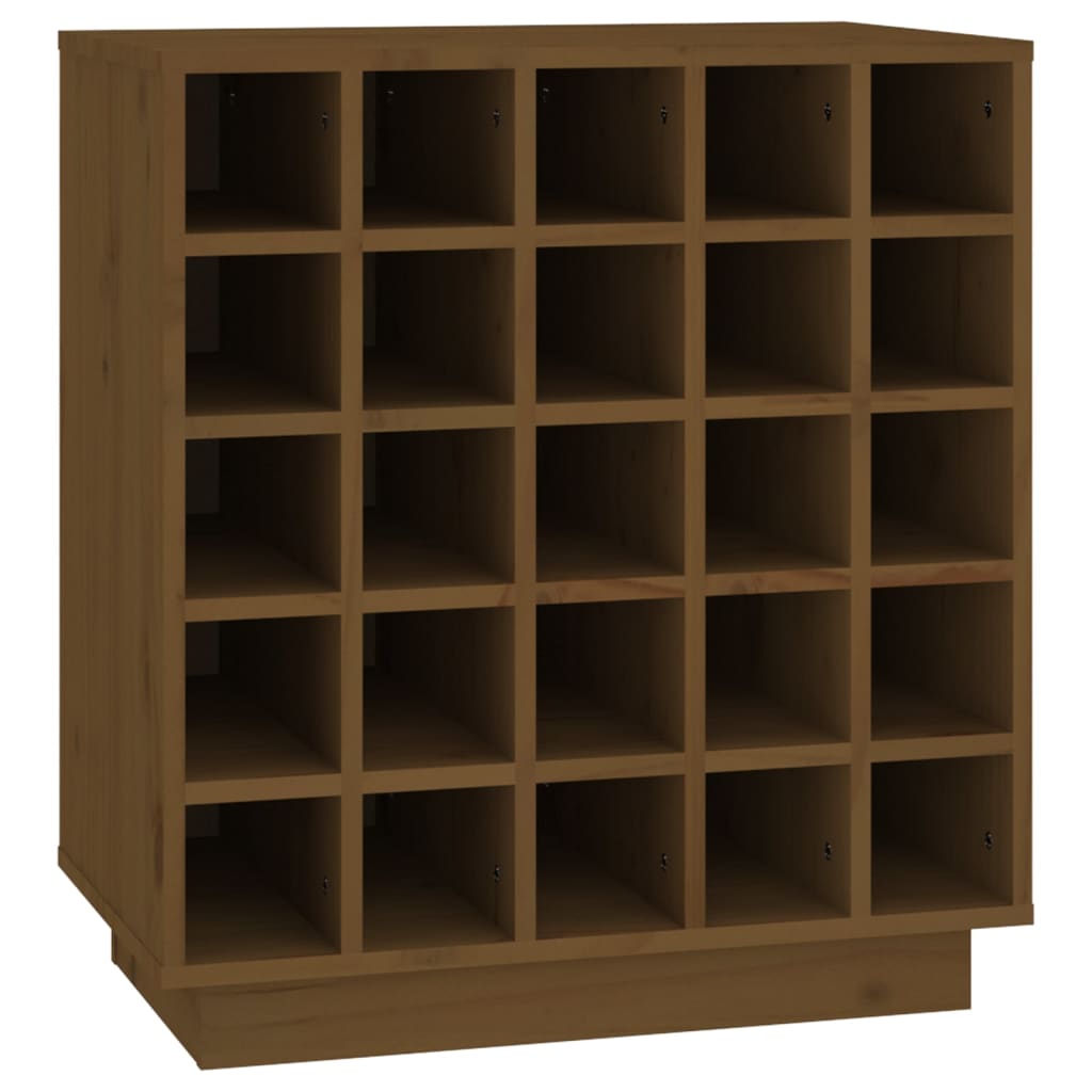 Portabottiglie ambra 55,5x34x61 cm in Legno Massello di Pino