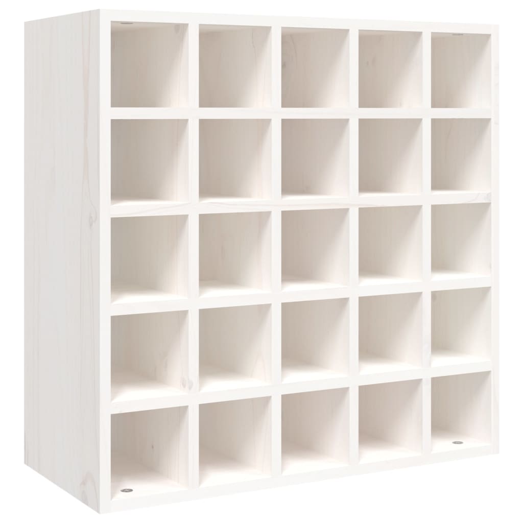Mobiletto per vino bianco 56x25x56 cm in legno massello di pino
